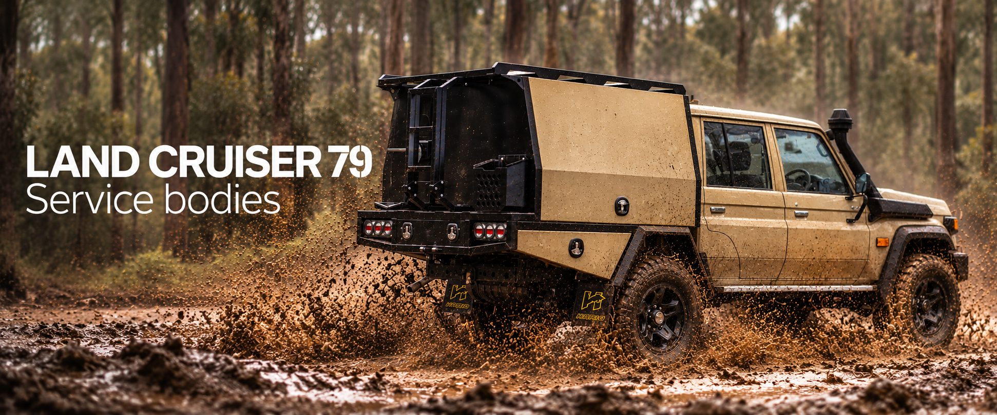 Toyota LandCruiser 79 Series service bodies by UTE HARIO
